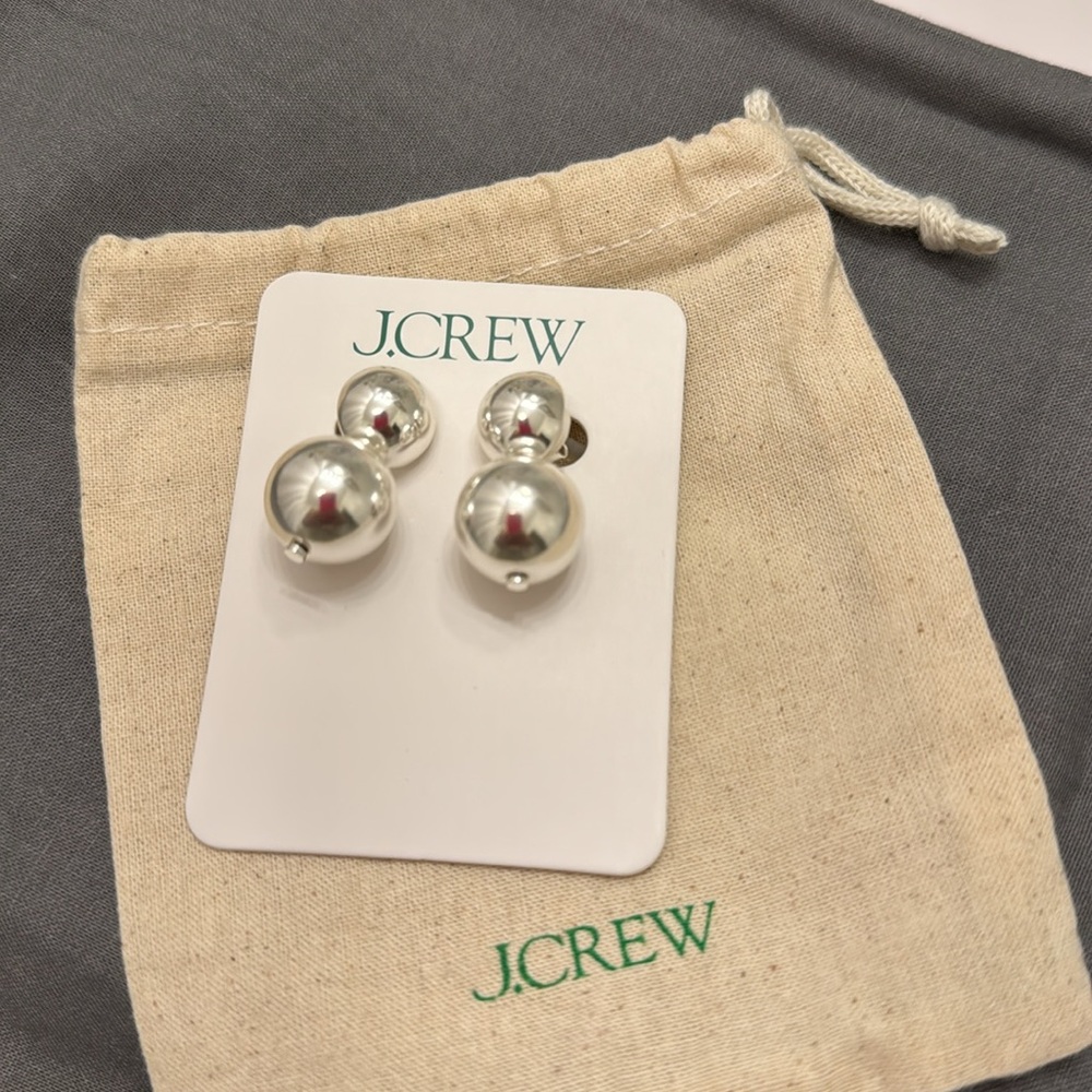 J. Crew Silver Minimalist Stud Earrings
